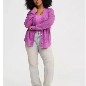 NWT Torrid Open-Knit Cardigan Sweater